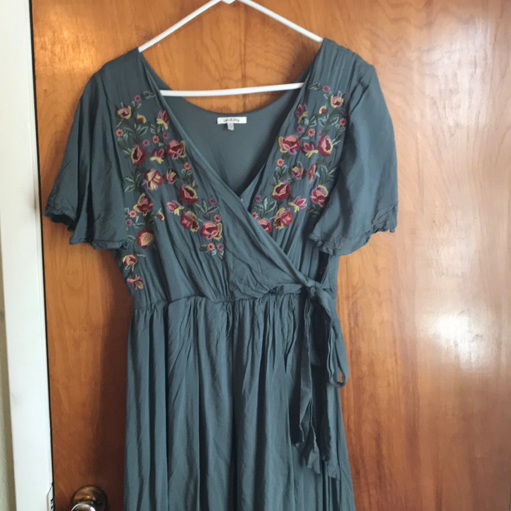 Wren and ivory bump friendly  Maternity dress